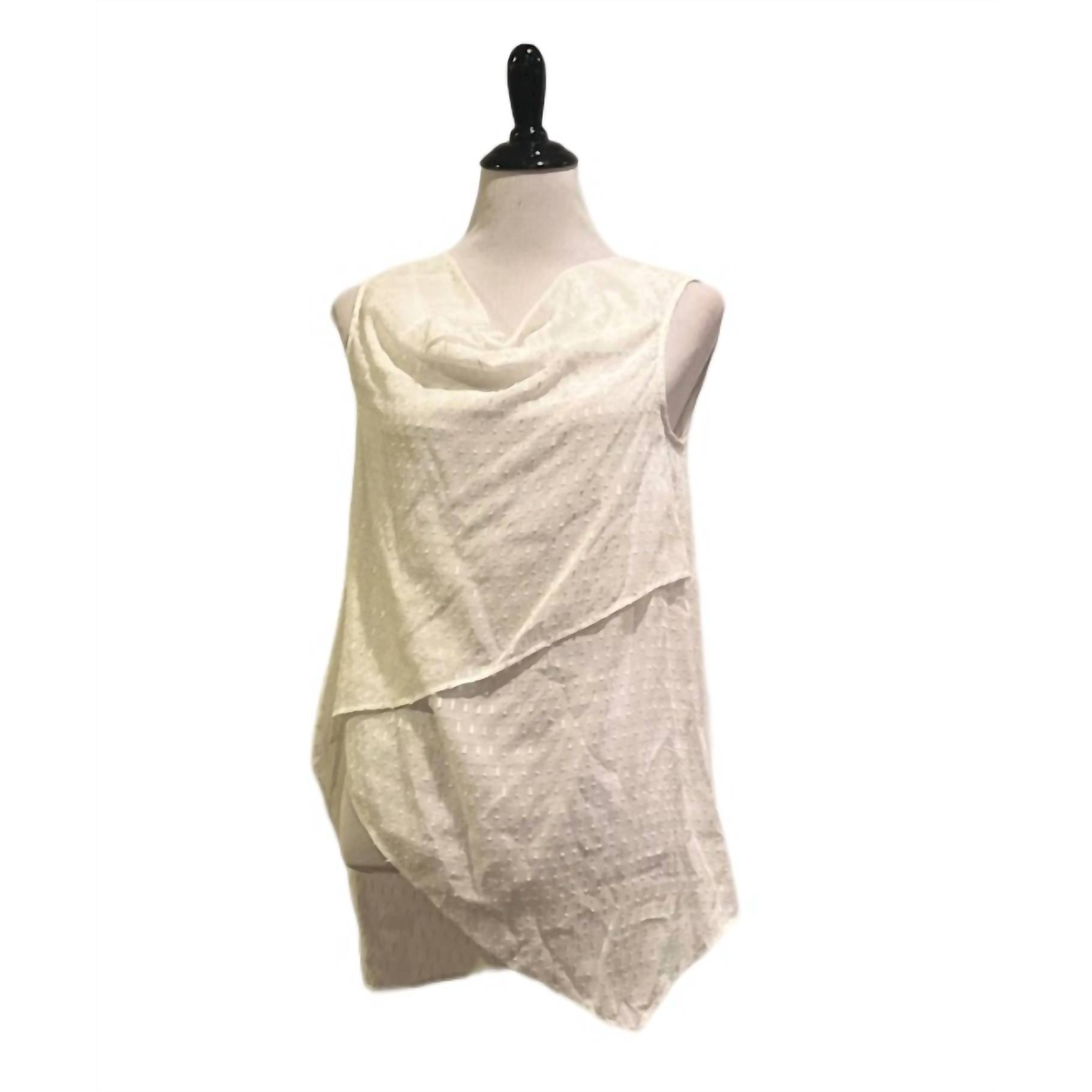 New Symphony + Note Layered Blouse In White